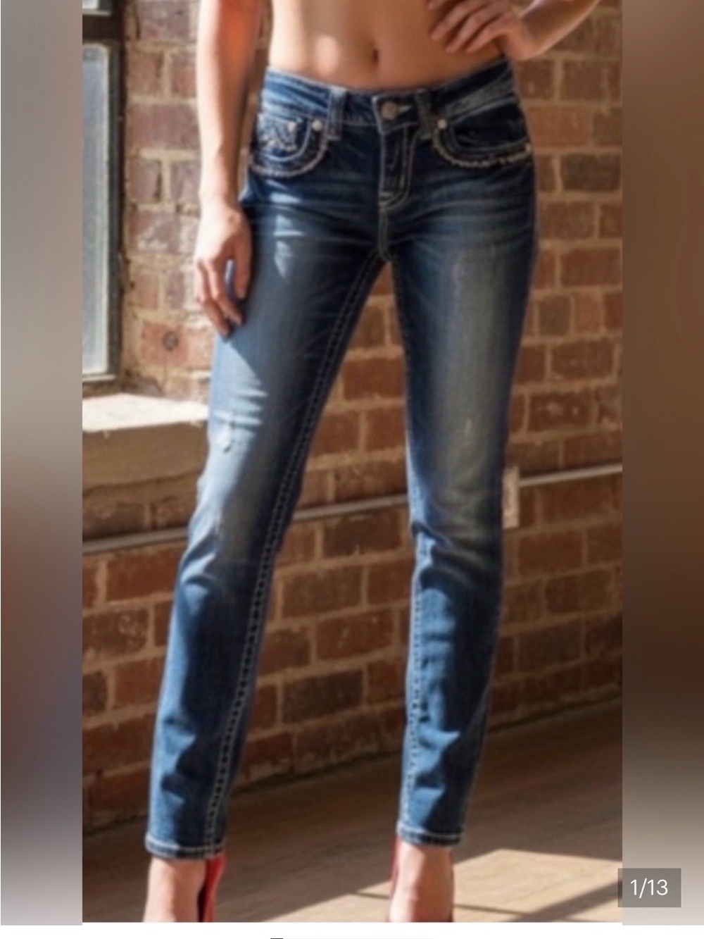 Miss Me Light Blue Denim Jeans - Picture 12 of 12